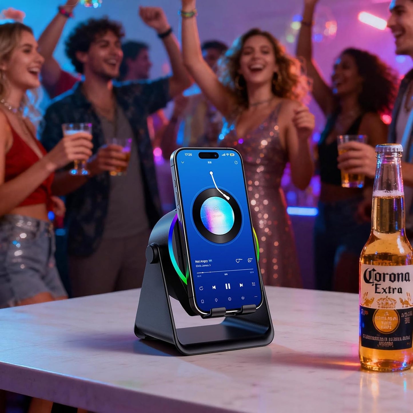 PARLANTE DE INDUCCIÓN ALTAVOZ CON LUZ LED